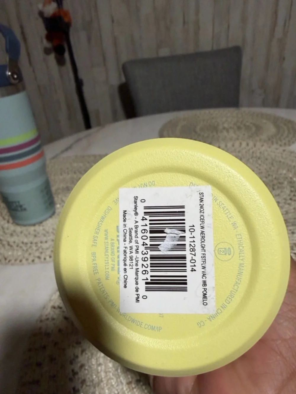Stanley Pale Yellow Insulated Bottle with Flip-Top - Picture 5 of 5